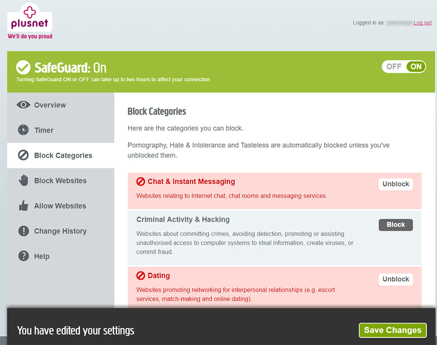 Plusnet SafeGuard