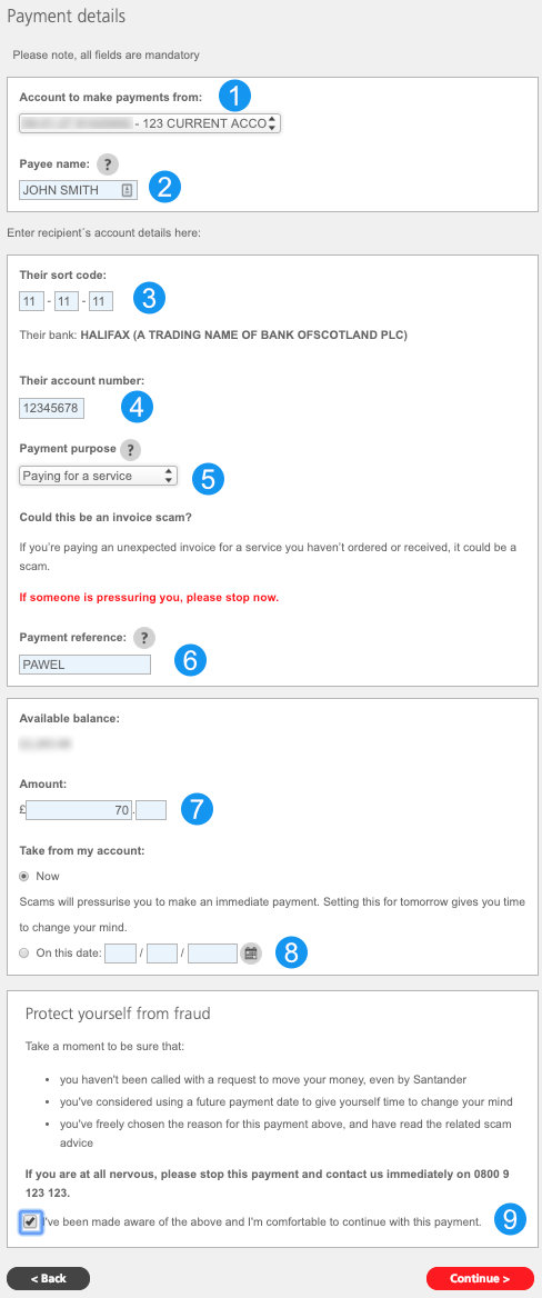 Zdefiniowanie płatności